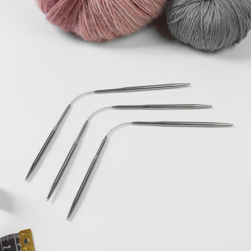 Спицы для вязания, чулочные, гибкие, d=4 мм, 21 см, 3 шт.