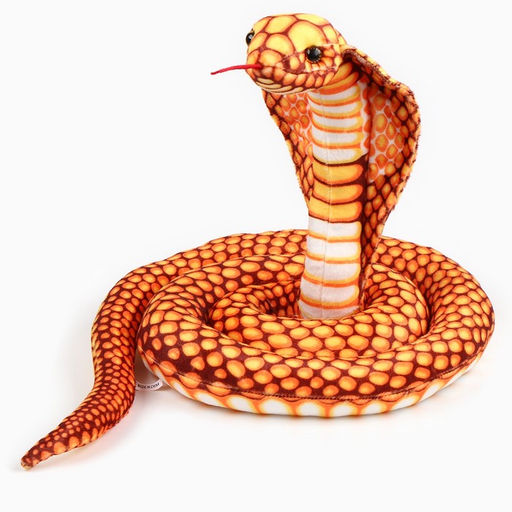 Мягкая игрушка Змея. Кобра, 200 см, цвет жёлтый - Simaland фото 7