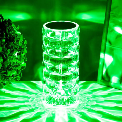 Настольная лампа с ПДУ Призма LED RGB сенсорная АКБ 8?8?18 см RISALUX