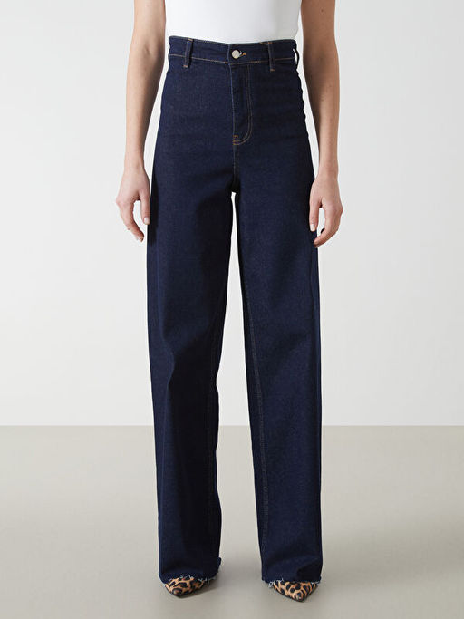 Wideleg Kad?n Jean Pantolon