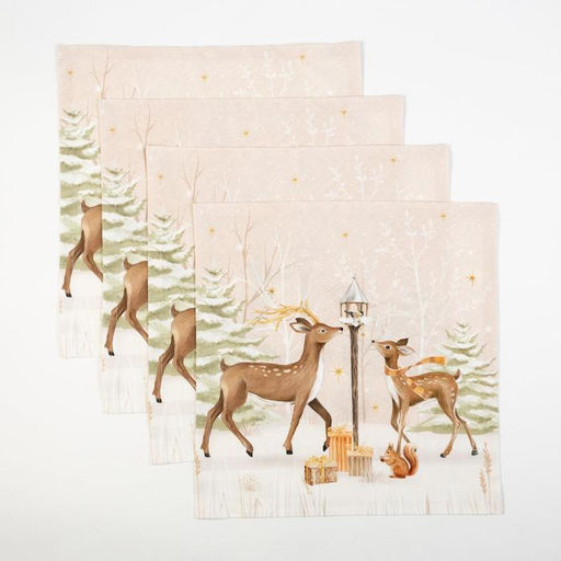 Набор столовый Этель Christmas forest скатерть 150*180 +/-3см с ГМВО, салф.40х40см - 8шт,  фото 10