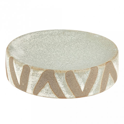 Набор для ванной "Шале" 4 предмета: дозатор для мыла 380мл, д7см, h17см; мыльница д10,4см, h3см; стакан 310мл, д6,8см, h11см - 2шт, фурнитура пластик, керамика шамот, бежево-оливковый, в коробке (Китай)