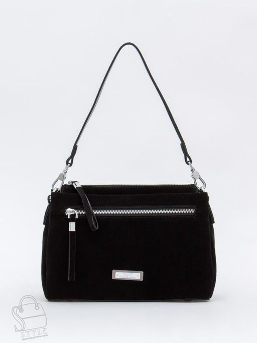 Сумка женская кожаная 1025CF black Polina&Eiterou