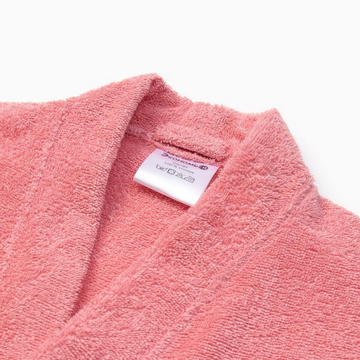 Халат махровый женский «Экономь и Я», размер 40-42, хлопок 100%, пыльно-розовый