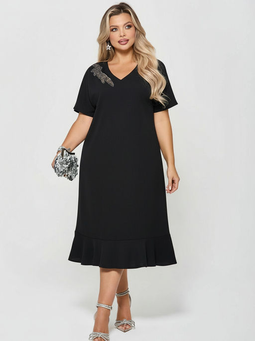 Платье 0421-1 черный