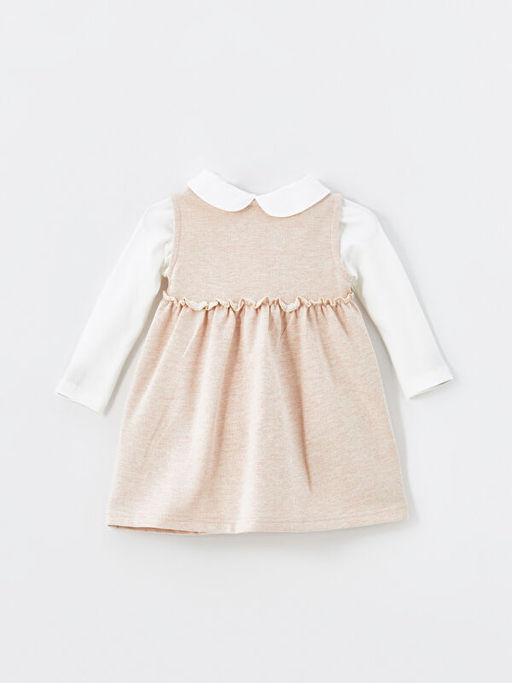 Bisiklet Yaka K?z Bebek Elbise ve Bluz 2li Tak?m - Waikiki фото 3