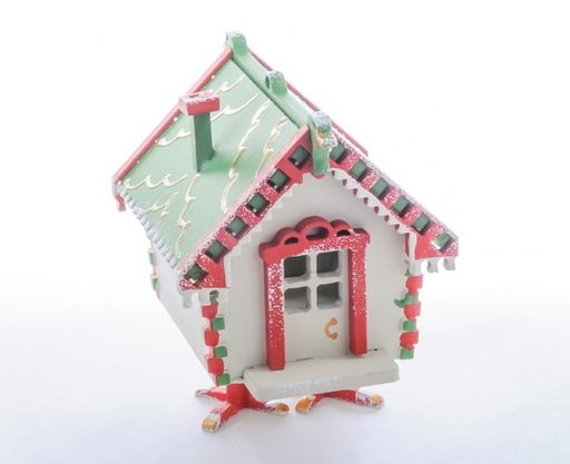 Новогоднее украшение интерьера: Избушка на курьих ножках 1013 Green - Idh фото 5