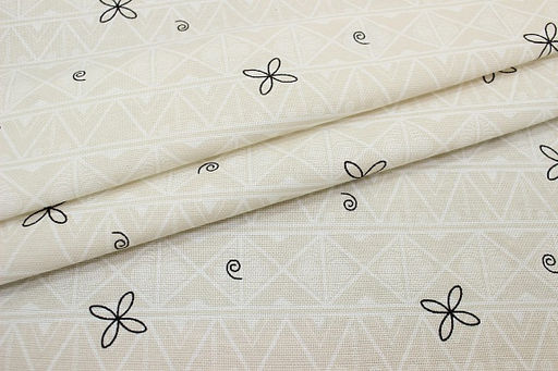 Рогожка Мезенская роспись - кони, ш.1.5м, хлопок-100%, 165гр/м.кв - Купава фото 5