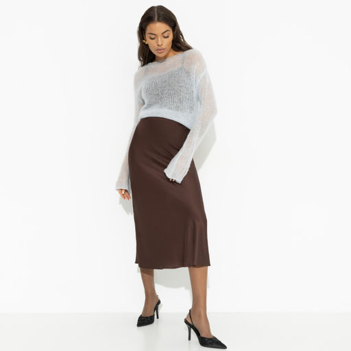 Юбка из шелка Сияю от удовольствия (brown) - Charutti фото 2