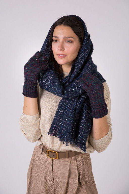 Элегантный палантин с люрексовой и буклированной нитями - Модные истории фото 3