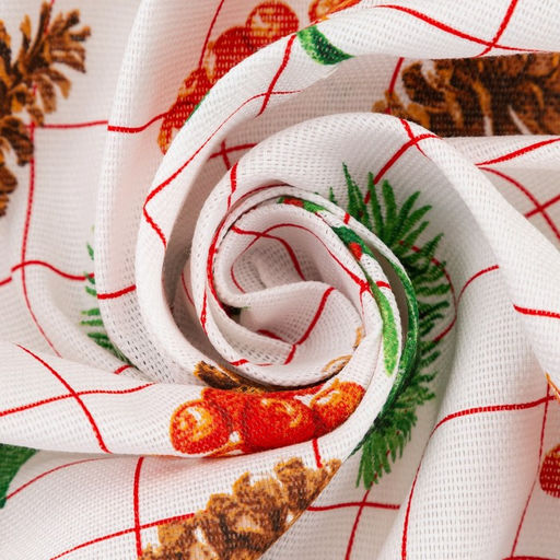 Скатерть новогодняя Доляна New Year 146?220 см, 100% хлопок, рогожка 164 г/м?