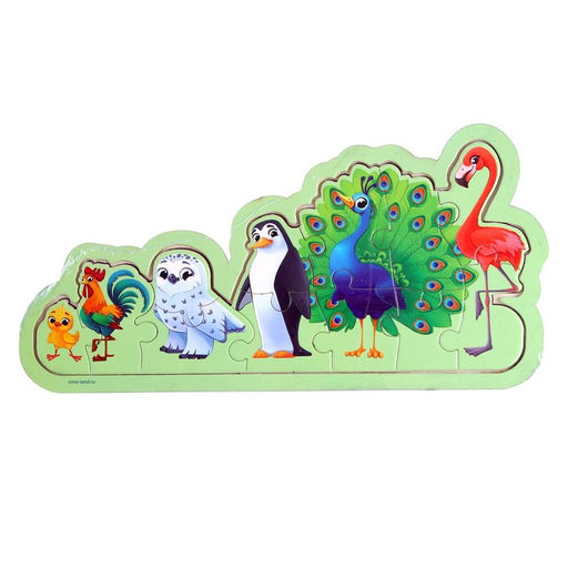 Пазлы на подложке Птицы - Лесная мастерская фото 7