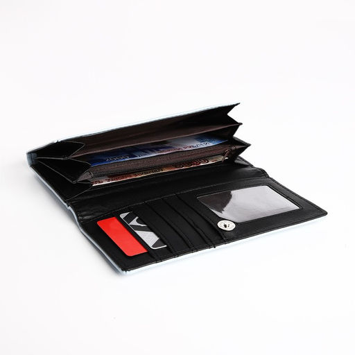 Кошелёк на магните, цвет голубой - Simaland фото 4