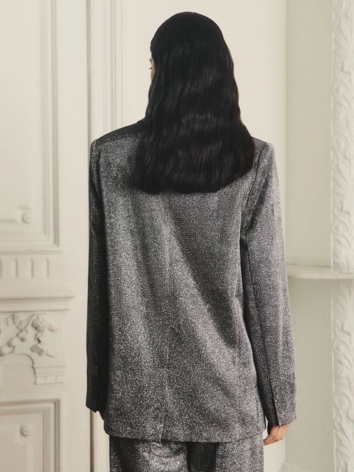 Однобортный жакет с блестками / Zarina