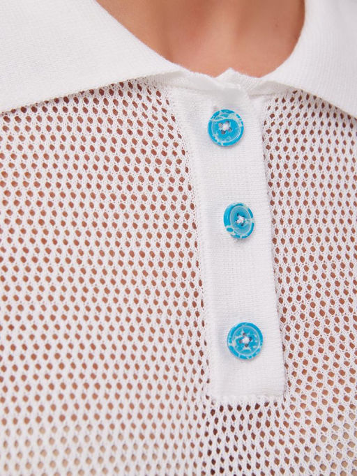 Поло женское 12421-52003 white - Eleganzza фото 4