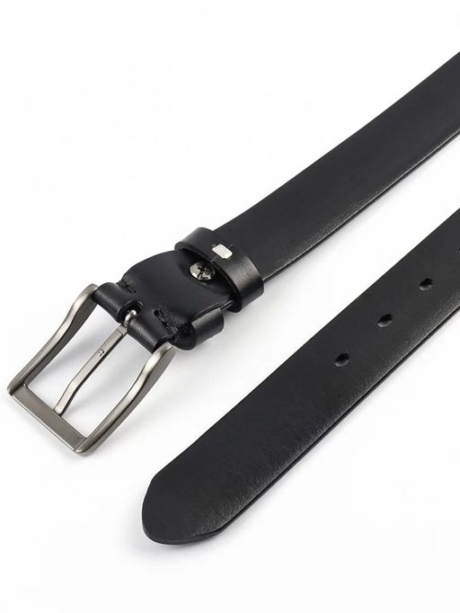 Мужской кожаный ремень Dierhoff ДРК 3053/3-35 Черный - Sergio valentini фото 4