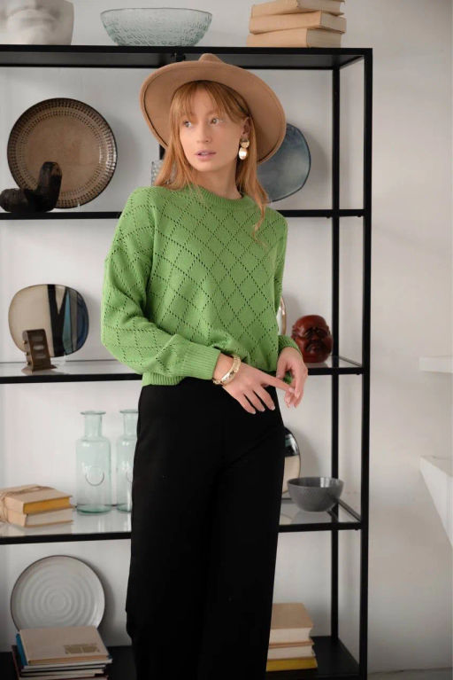 Джемпер ДЖв 1362 Светло зеленый - T.C.T фото 7