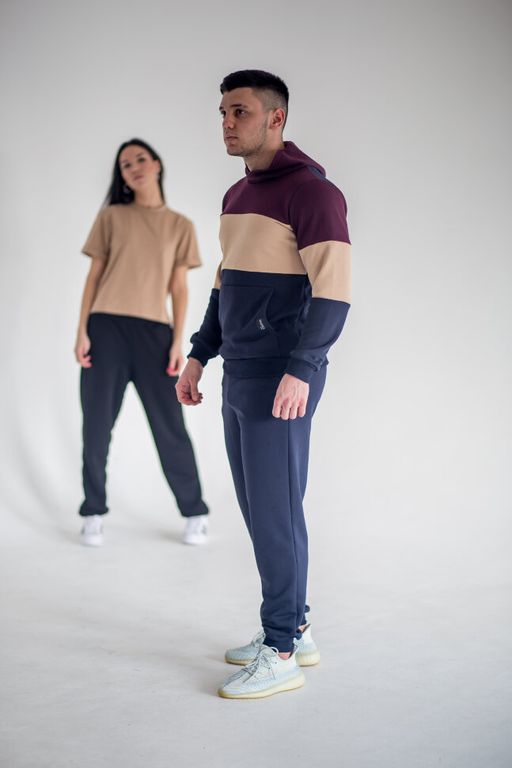 футер 3х нитка ПЕТЛЯ Мужской костюм ColourBlock - Knitka wear фото 5