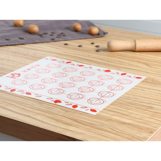 Коврик для выпечки армированный Доляна Макарун, силикон, 29.3?26 см, белый