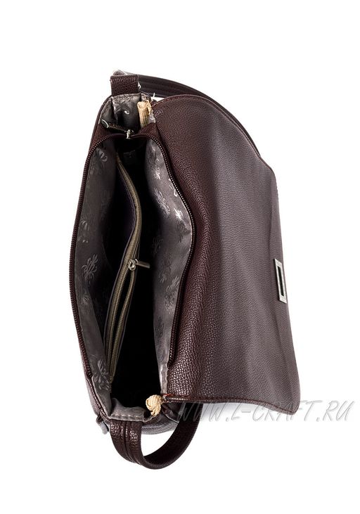 Сумка Модель №1437 | кожзам | гладкий | коричневый | Р831-2 | 28036 - L-craft фото 5
