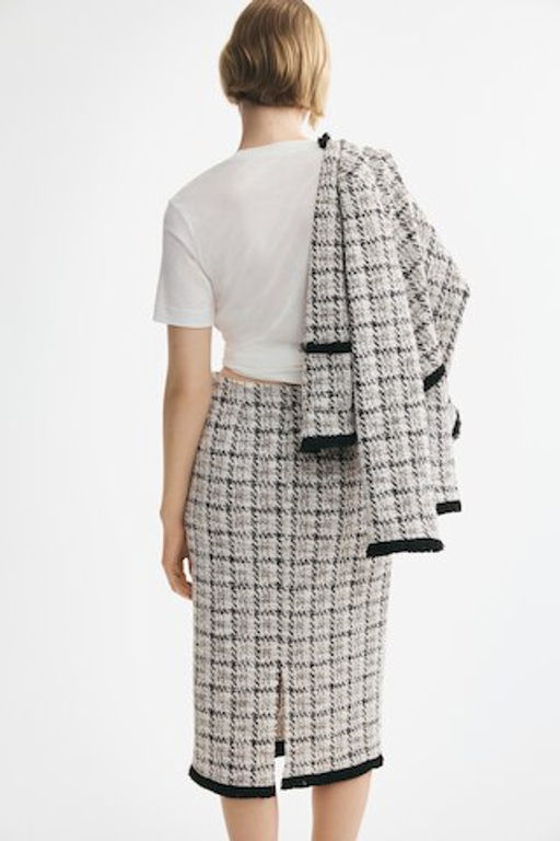 Falda en punto boucl? con flecos - H&m фото 5