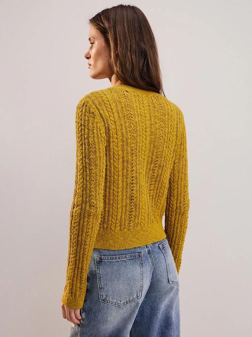 Ажурный кардиган из хлопка / Zarina  фото 9