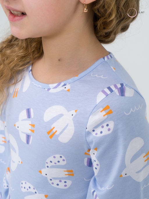 Платье Моана чайки на голубом ВБ - Sovalina фото 13