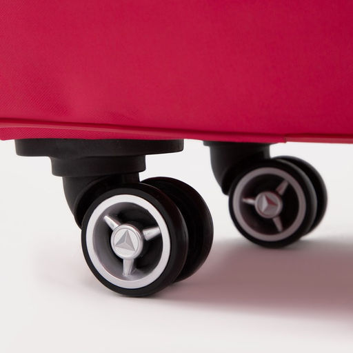 Сумка дорожная 18 на колёсах, отдел на молнии, наружный карман, цвет розовый - Simaland фото 3