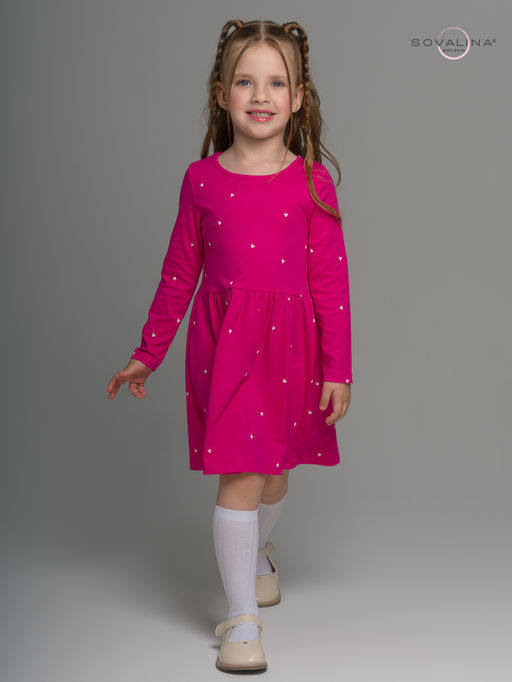 Платье Эля сердечки барби - Sovalina фото 14