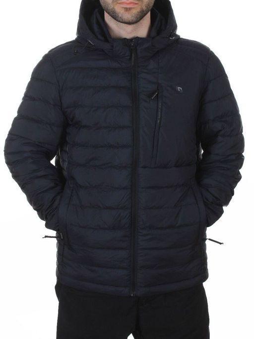 88045 DK. BLUE Куртка мужская демисезонная (100 гр. холлофайбер)