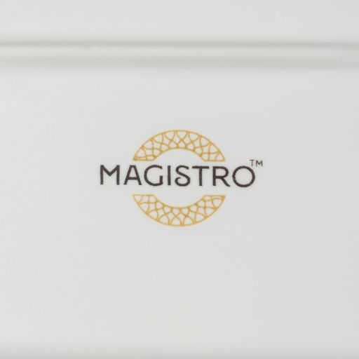 Блюдо Magistro Hypnose, 27×16.5×2 см, прямоугольное, фарфор, белое