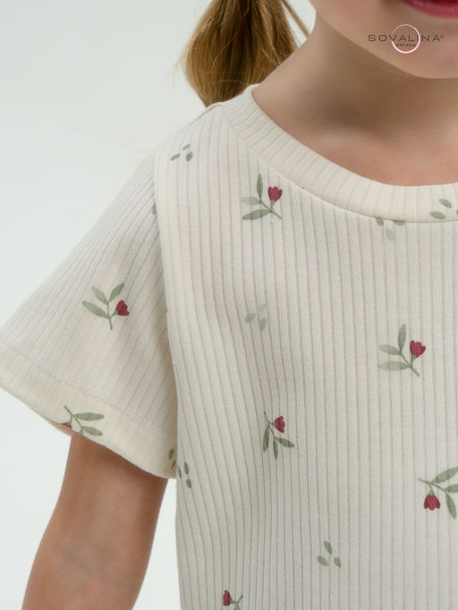 Костюм Актив бордовые тюльпанчики-оливка - Sovalina фото 33