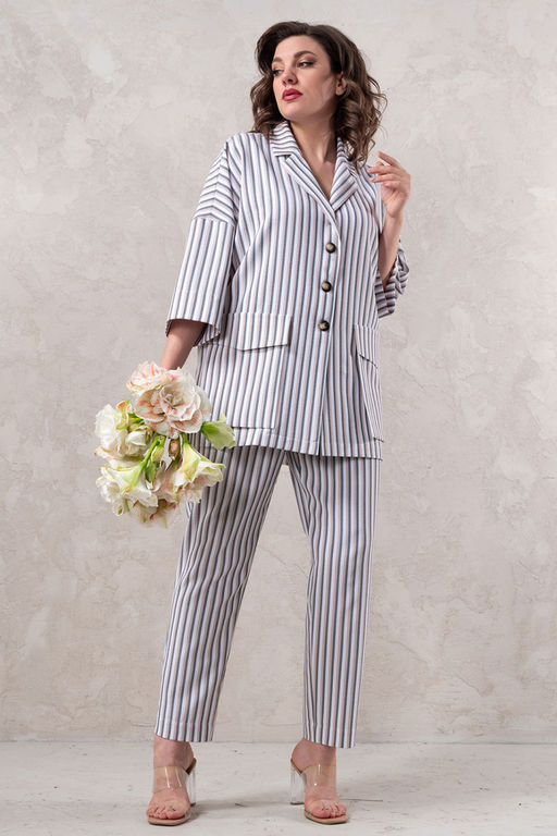 Платье Avanti 1618 серый/черный - Mira fashion фото 497