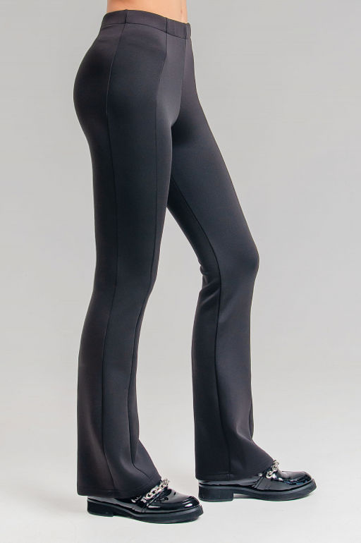 Арт.11812 Легинсы женские клеш 44-54 (6 шт) Цвет:черный - Калинка фото 2