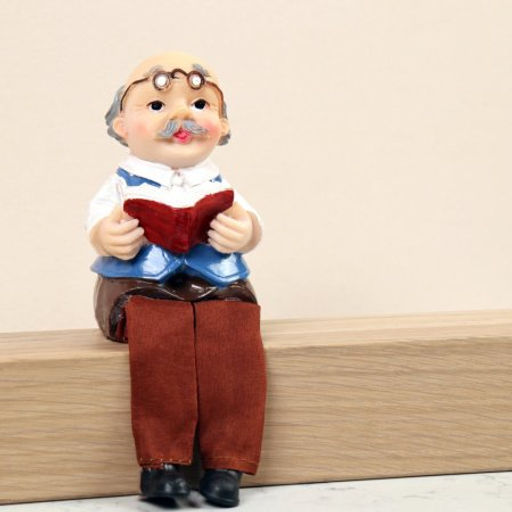 Цена за 4 шт. Фигурка Бабушка, Дедушка висячие ножки 25 см / YG759-AB /уп 4/96/микс - Галеонтрейд фото 3