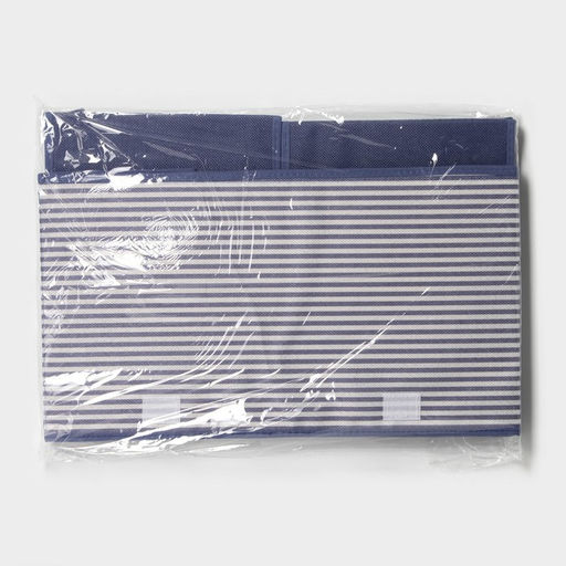 Короб стеллажный для хранения Полосы, 44.53024.5 см, синий - Simaland фото 6