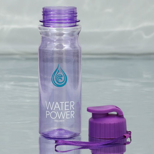 Бутылка для воды пластиковая WATER POWER, 500 мл, фиолетовая