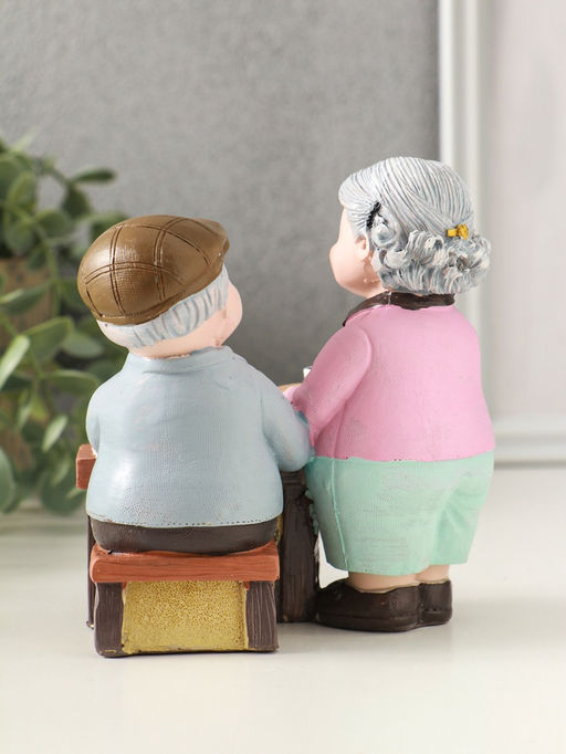 Фигурка полистоун «Дедуля с бабулей - семейные будни», 13×8.5×12 см