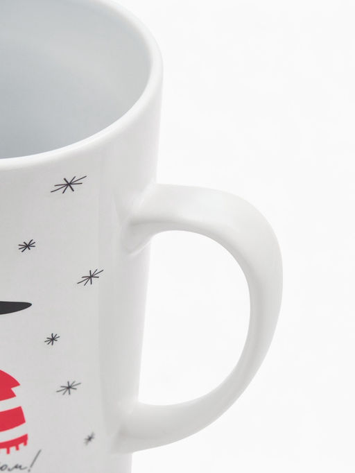 Кружка чайная новогодняя «С новым годом! Снеговик», 450 мл