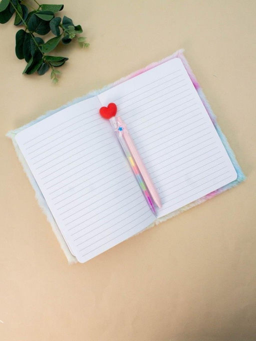Блокнот плюшевый Pandacorn, pink, 21,5х15 см, плотность 70 гр.