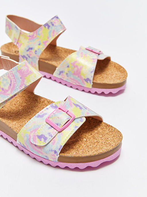 Bask?l? C?rt C?rtl? K?z ?ocuk Sandalet - Waikiki фото 3