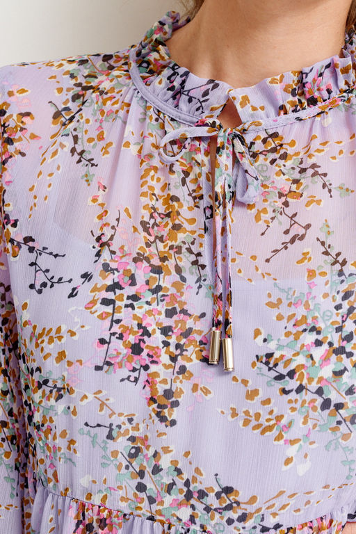 Платье свободного А-силуэта Linda (Цвет: Лаванда) - Morozov Amavie фото 3