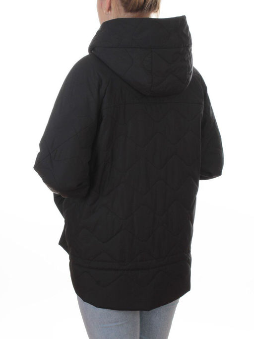 9661 BLACK Куртка демисезонная женская (100 гр. холлофайбер) - Fashion фото 6