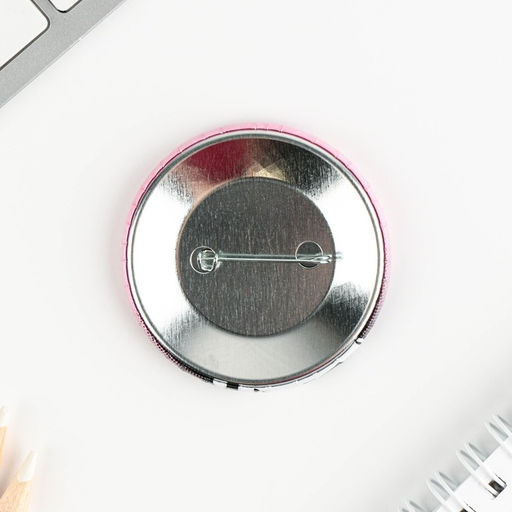 Цена за 10 шт. Значок закатной Аниме милая девочка, d=5.6 см