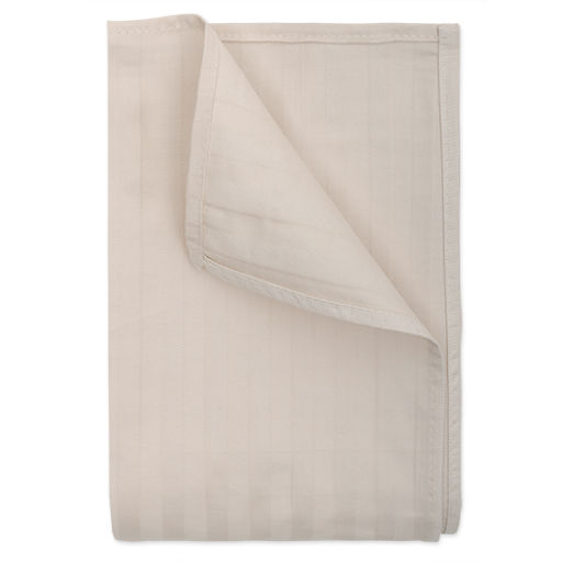 Простыня HoReCa 180х217, страйп-сатин, 100% хлопок, пл. 125 гр./кв. м., Белый песок ОП