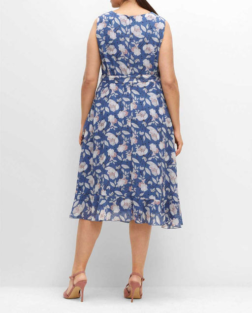 Платье, синее - Sheego фото 4