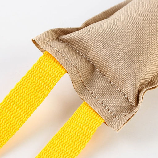 Игрушка-кусалка с 2 ручками, холща, 28 х 8 см - Пушистое счастье фото 4