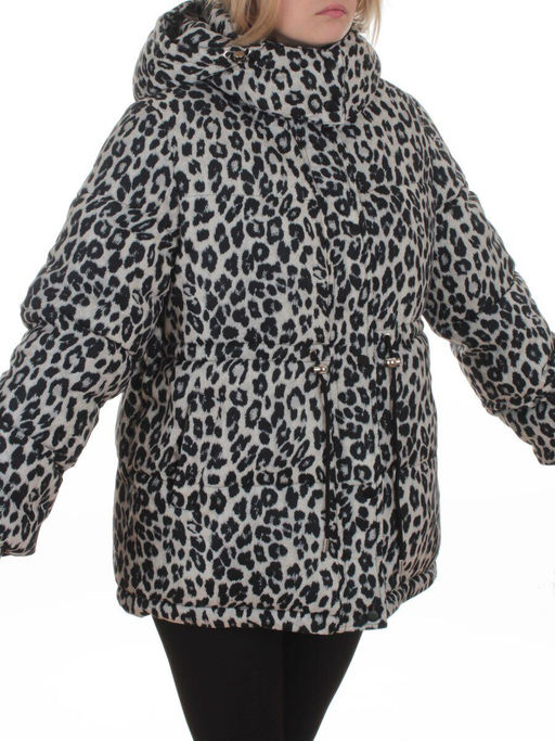 SJ 2251 GRAY/LEOPARD Куртка зимняя женская (200 гр. холлофайбер) - Fashion фото 2