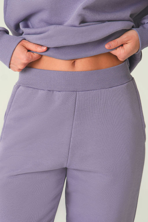 Арт. 2520/2 Костюм с брюками женский 44-52 (5 шт) Цвет:верх-сиреневый,низ-сиреневый