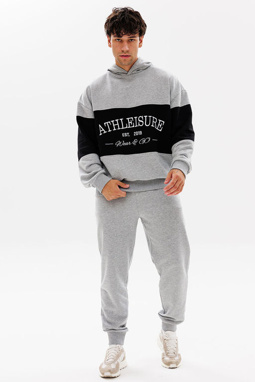 Худи GO M4072/50-04.176-182 серый меланж - Pirs фото 2